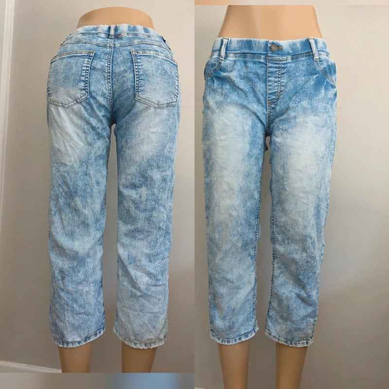 Japanese Mid Rise Capri Jeans UK Size 12