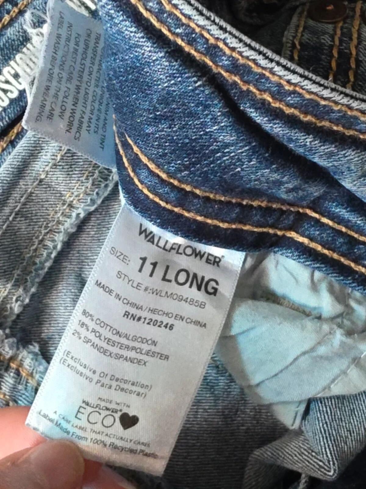 Wallflower Mid Rise Bootcut Vintage Y2K Jeans UK Size 12 Tall