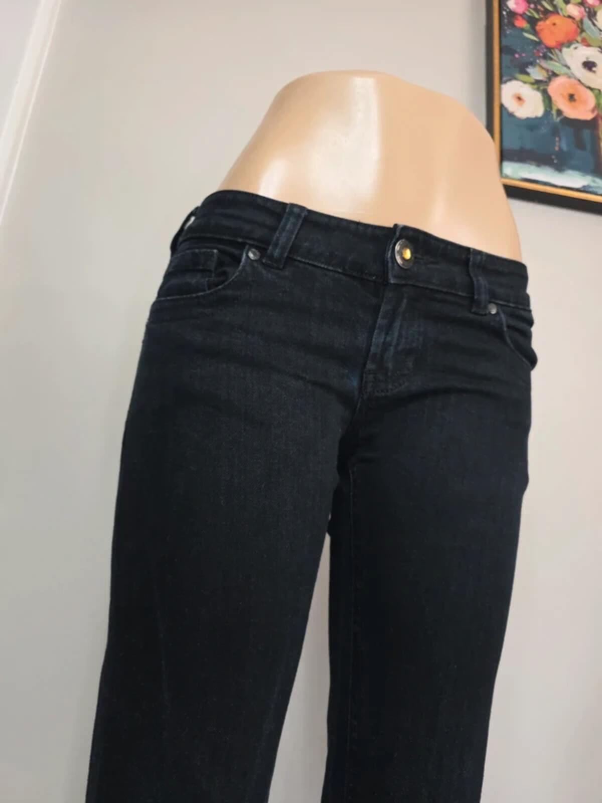 Denim Ultra Low rise straight jeans size 6/8 tall