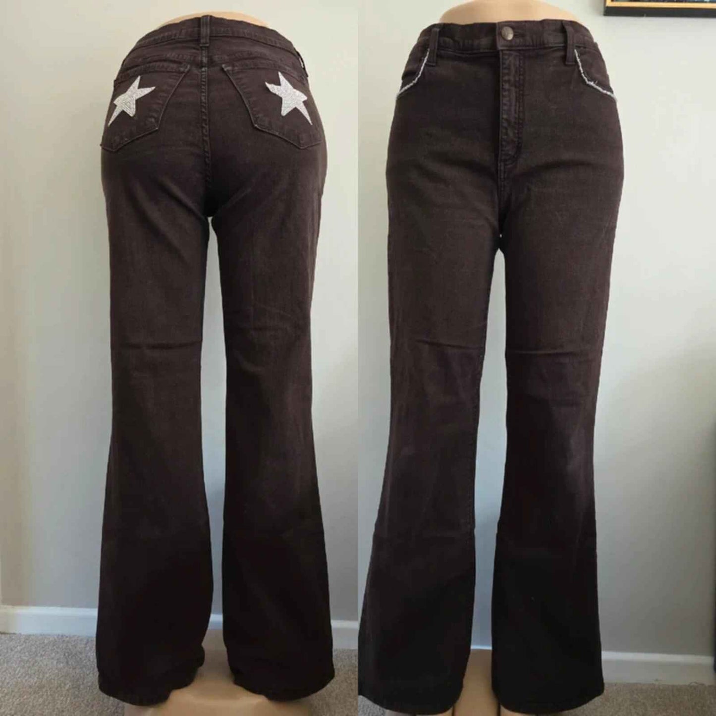 NYDJ Mid Rise Flared Vintage Y2K Jeans UK Size 12