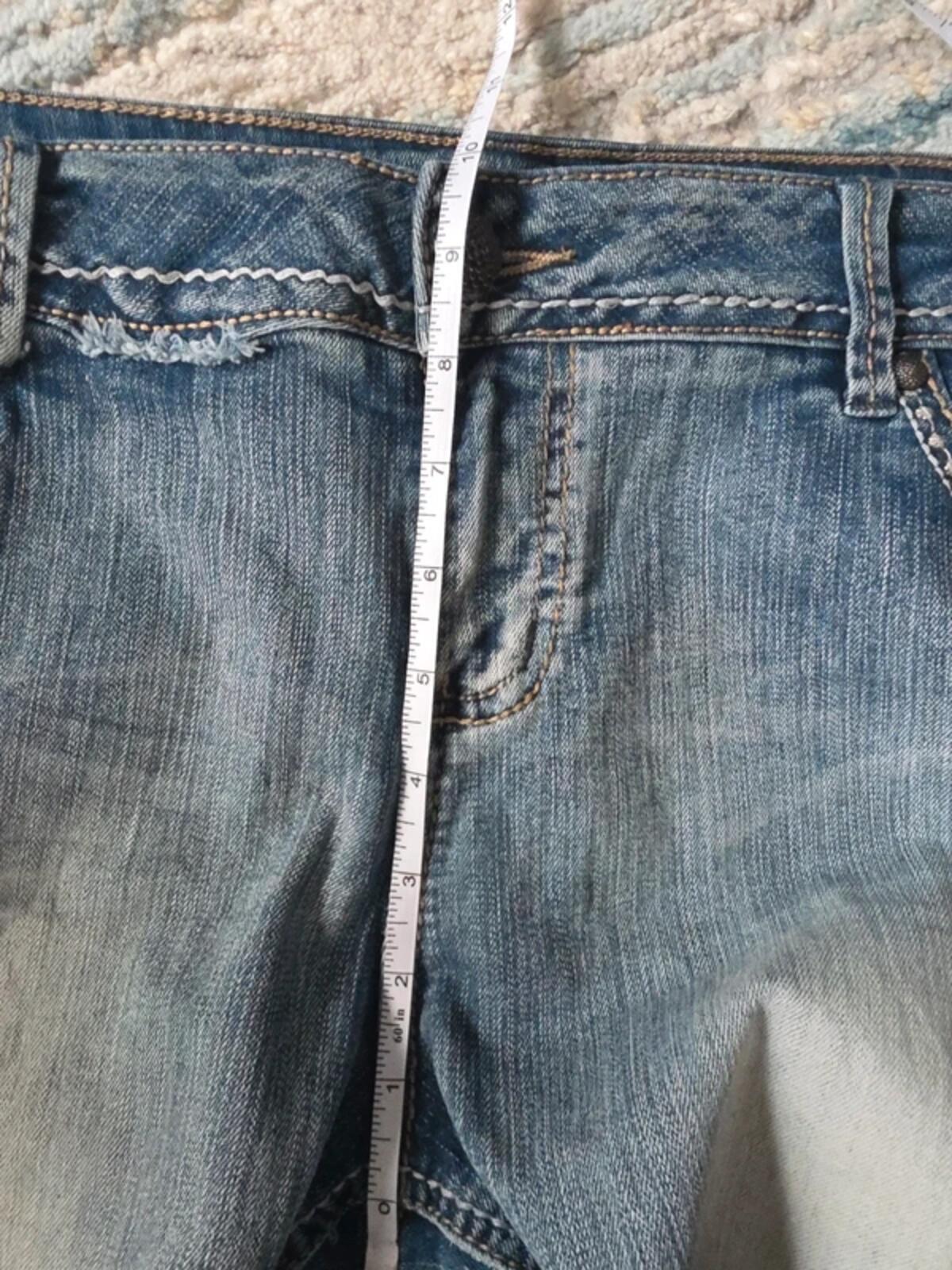 Maurices Mid Rise Capri Jeans UK Size 16/18 Vintage Y2K Plus Size