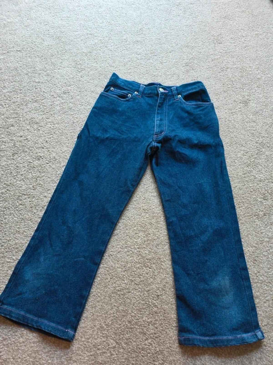 Vintage Y2K High Rise Cropped Jeans UK Size 4