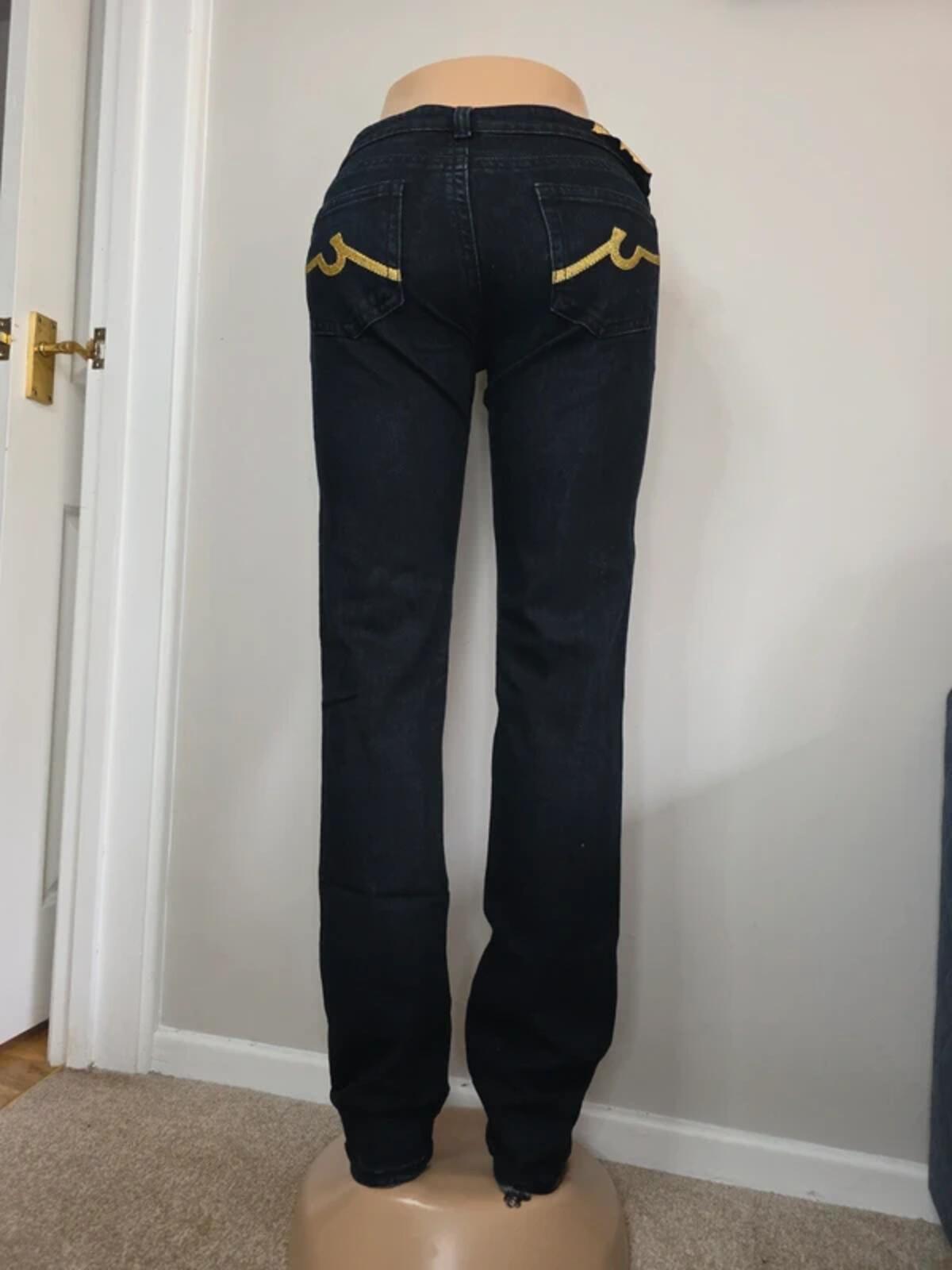 Denim Ultra Low rise straight jeans size 6/8 tall