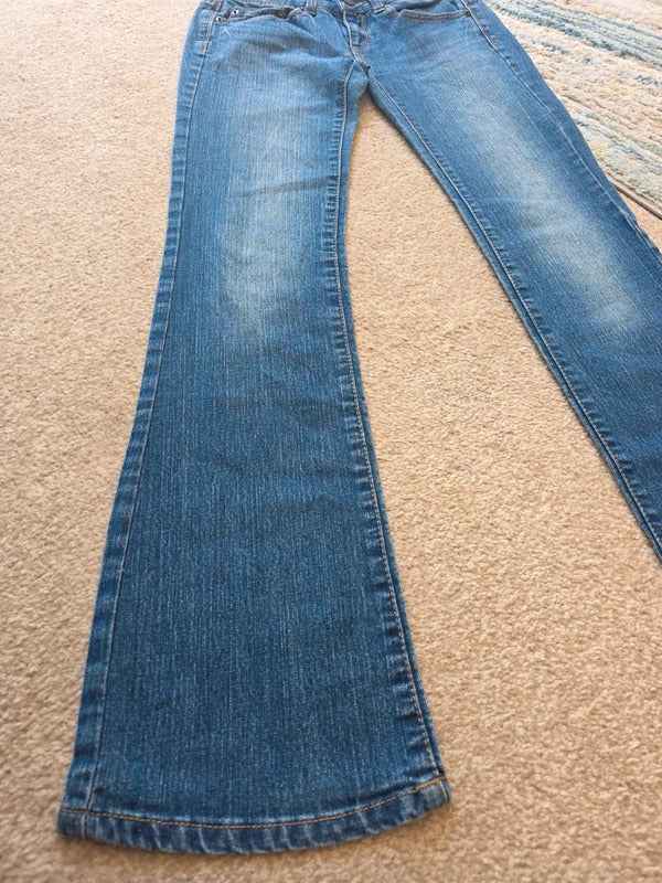 Authentic American Heritage Ultra Low Rise Bootcut Vintage Y2K Jeans UK Size 4