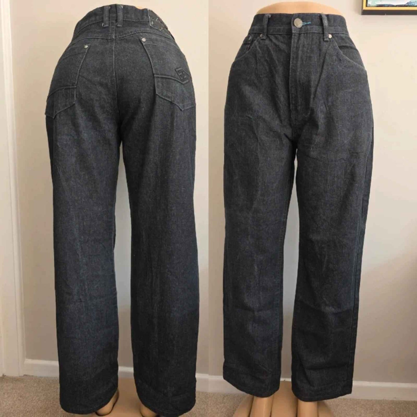 ENYCE High Rise Baggy Vintage Y2K Jeans UK Size 14