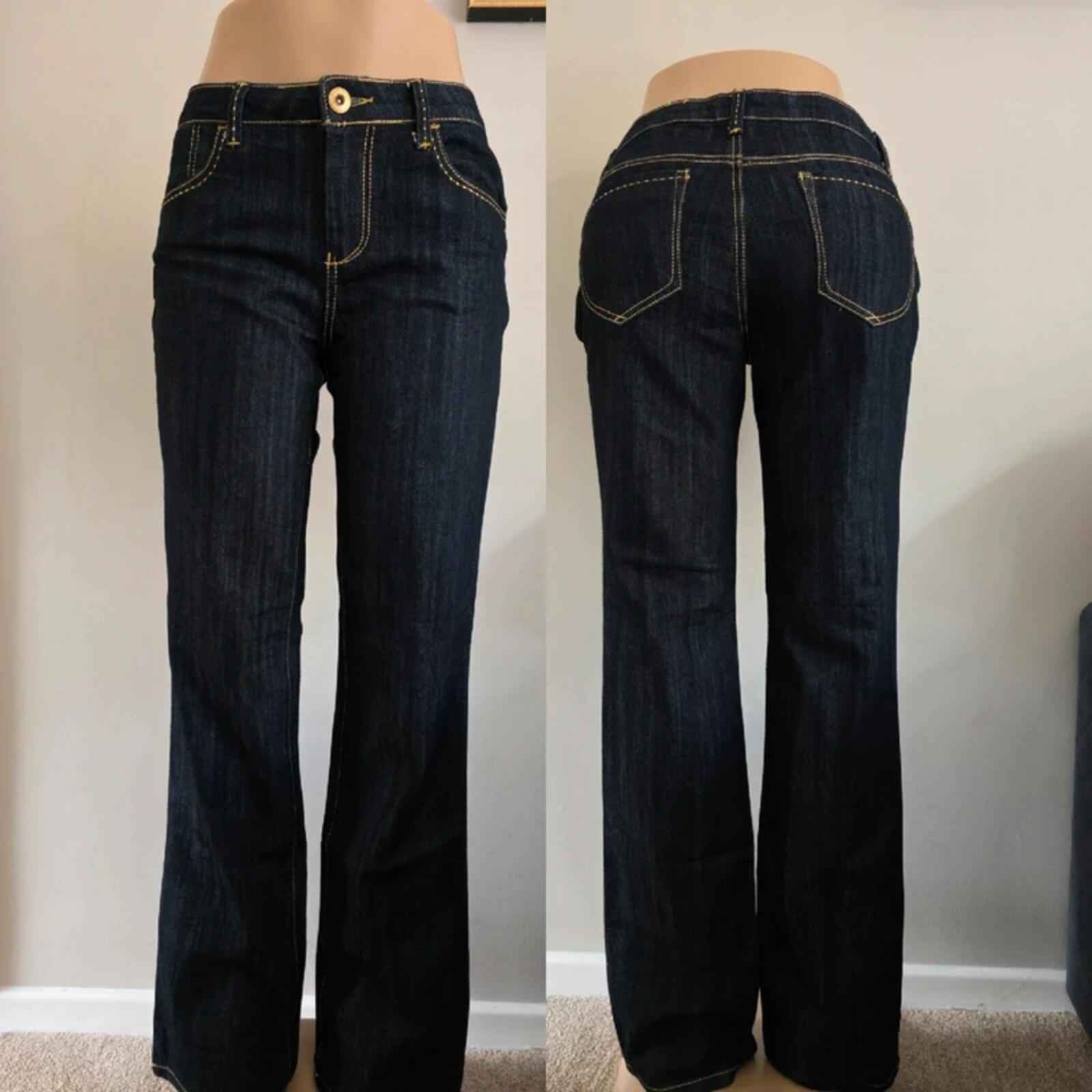 Baccini Mid Rise Wide Leg Vintage Y2K Jeans UK Size 12