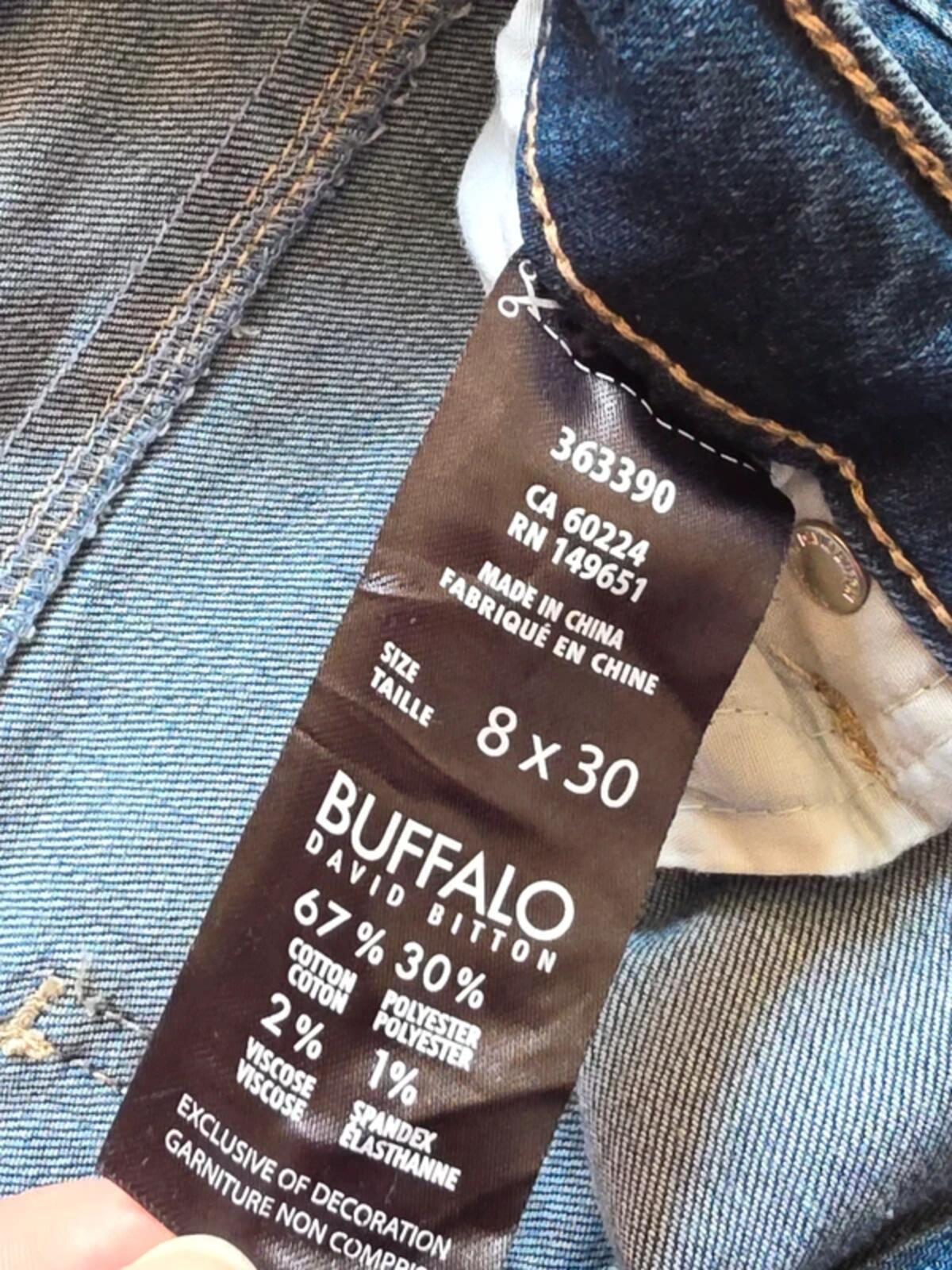 Buffalo David Bitton Vintage Y2K Mid Rise Straight Jeans UK Size 10