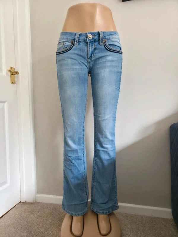 YMI Low Rise Bootcut Vintage Y2K Jeans UK Size 8 Tall