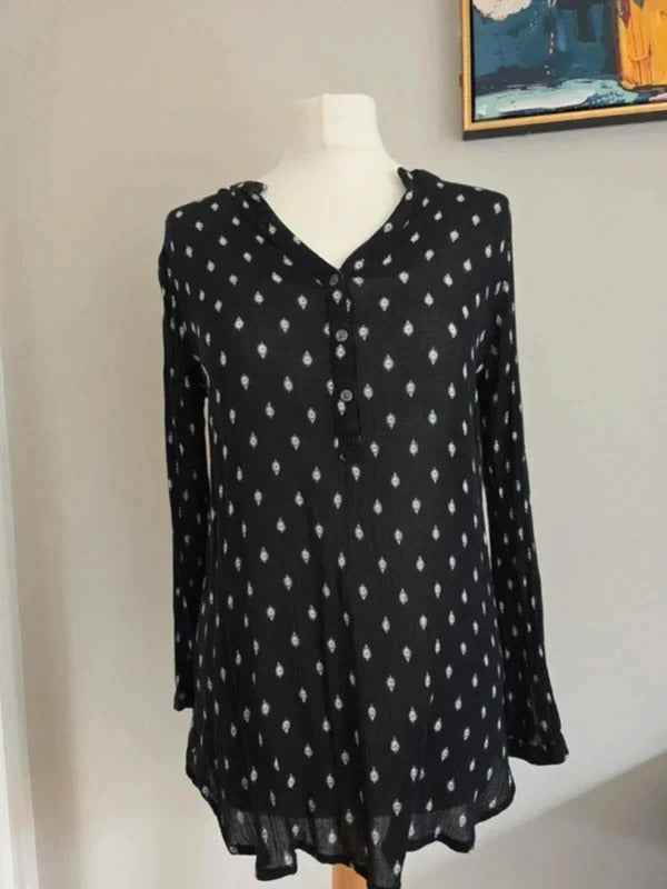 Old Navy Vintage Y2K Boho Tunic Blouse UK Size 10
