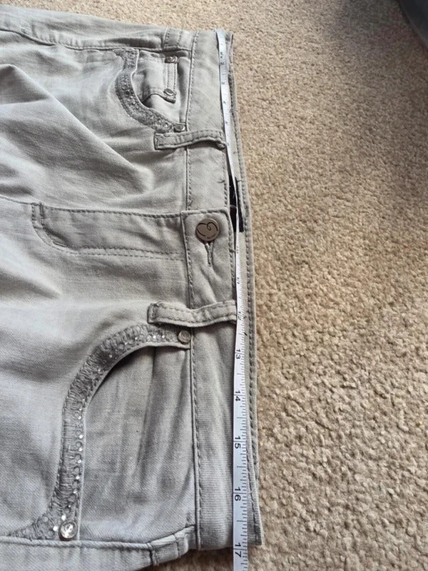 Vintage Y2K Earl Jeans Mid Rise Embroidered Bootcut Jeans UK Size 14