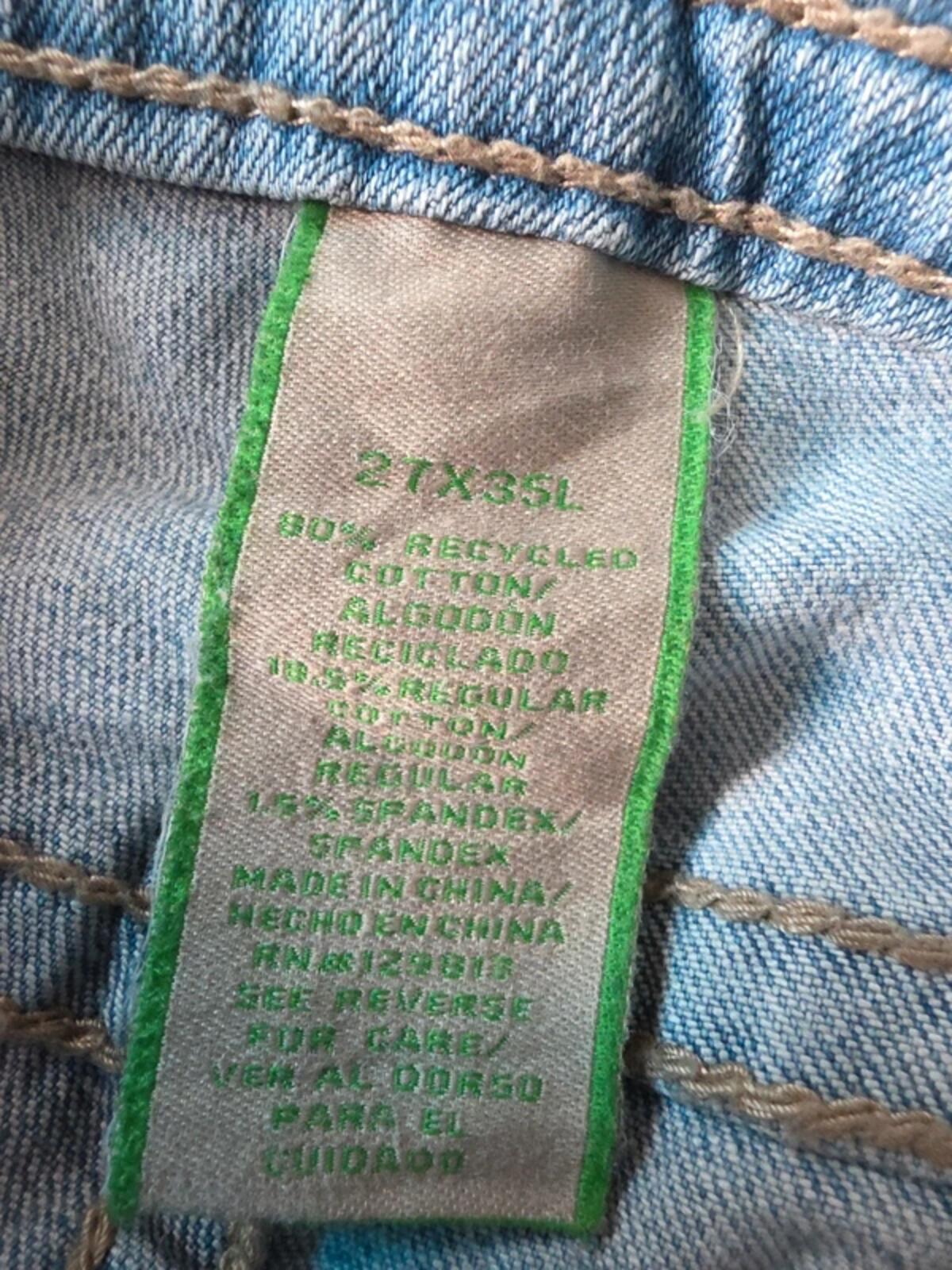 R.E.U.S.E Low Rise Straight Vintage Y2K Jeans UK Size 8 Very Tall