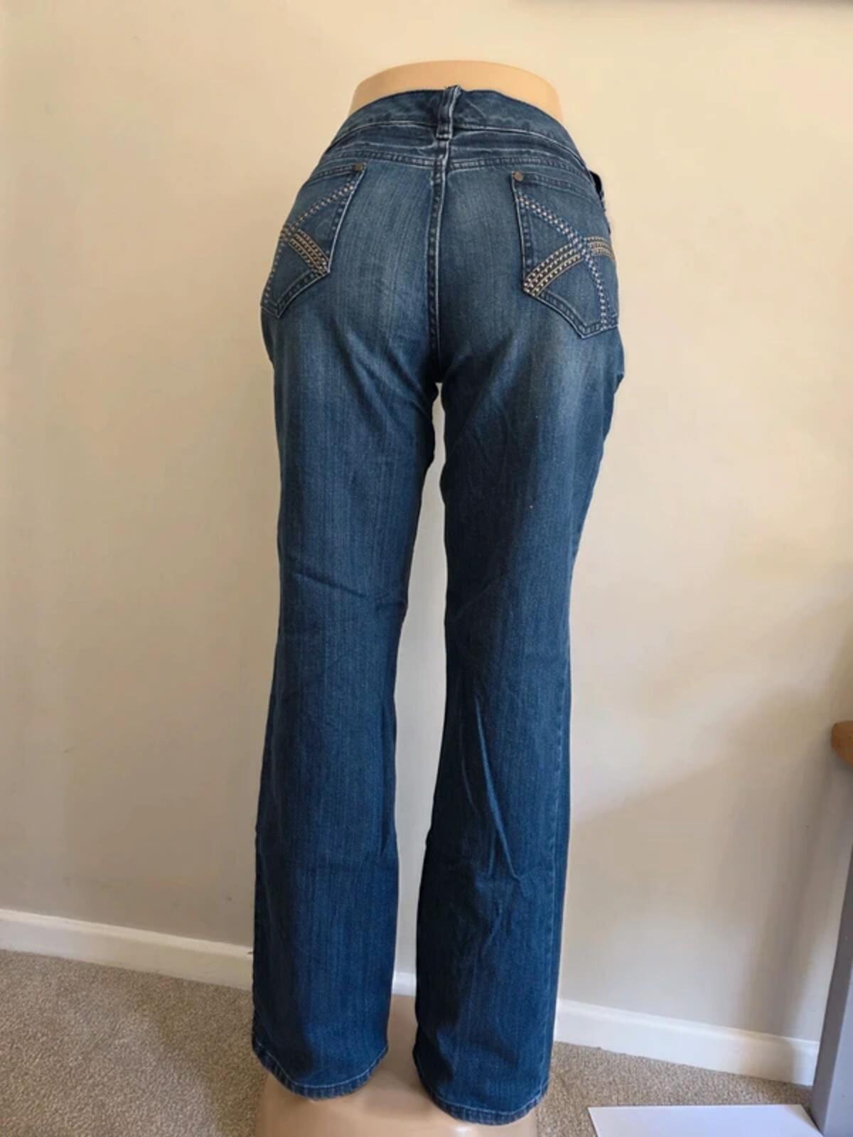 ANA A New Approach Mid Rise Bootcut Jeans UK Size 14
