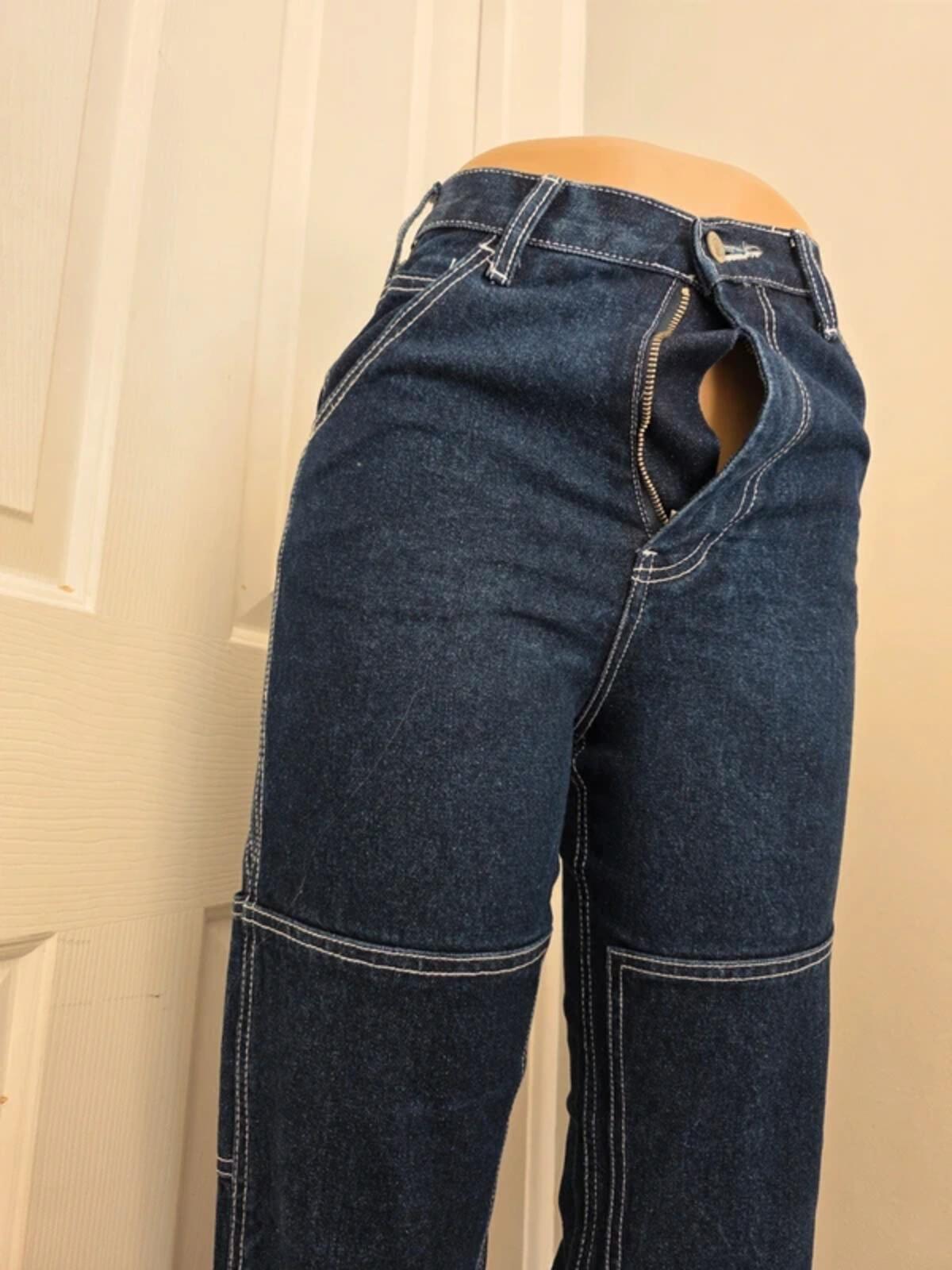 J. GALT High Rise Carpenter Vintage Y2K Jeans UK Size 4/6 Petite