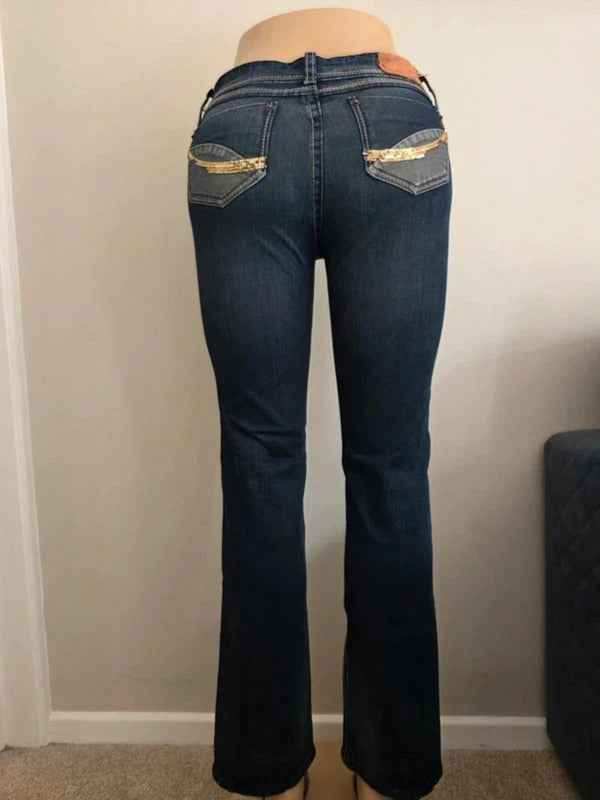 Vintage Y2K Toysair Too Mid Rise Slim Bootcut Jeans UK Size 4/6