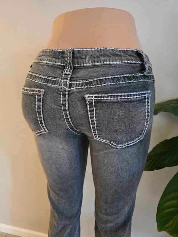 Vintage Y2K Seductions Low Rise Bootcut Jeans UK Size 8/10