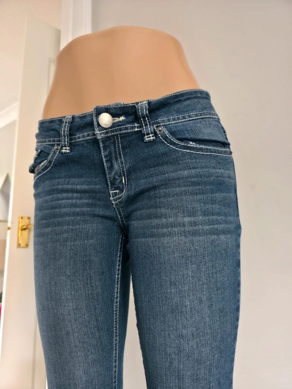 No Boundaries Low Rise Flared Vintage Y2K Jeans UK Size 8