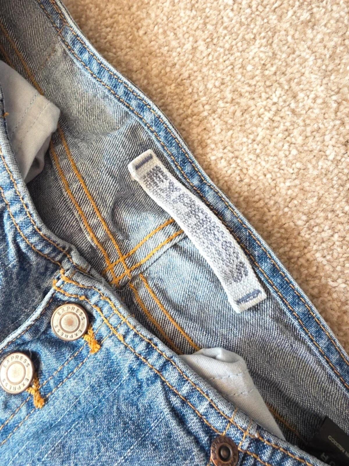 Express Mid Rise Hipster Flared Vintage Y2K Jeans UK Size 10/12 Tall
