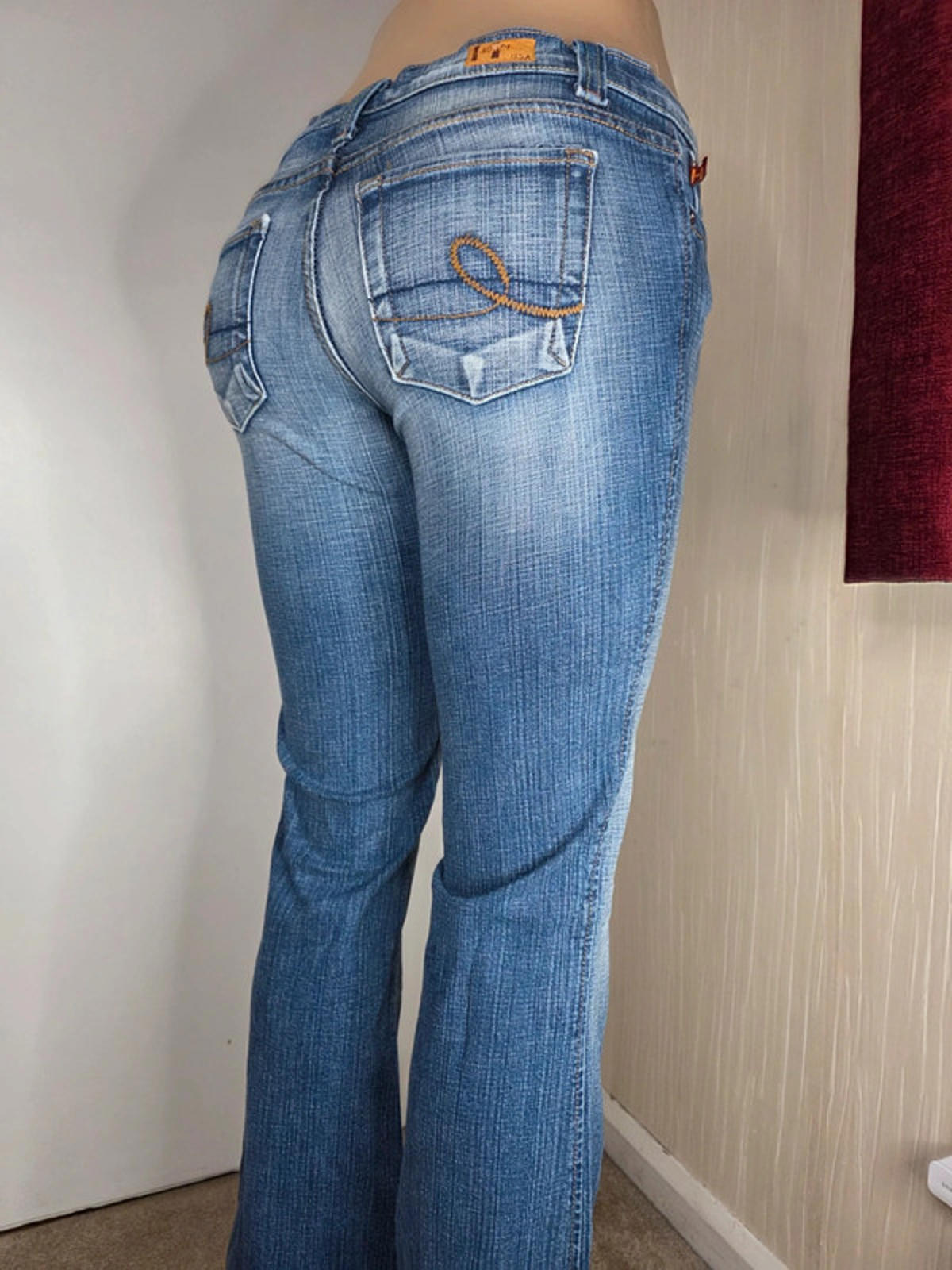 Vintage Y2K Hammer Mid Rise Bootcut Jeans UK Size 10