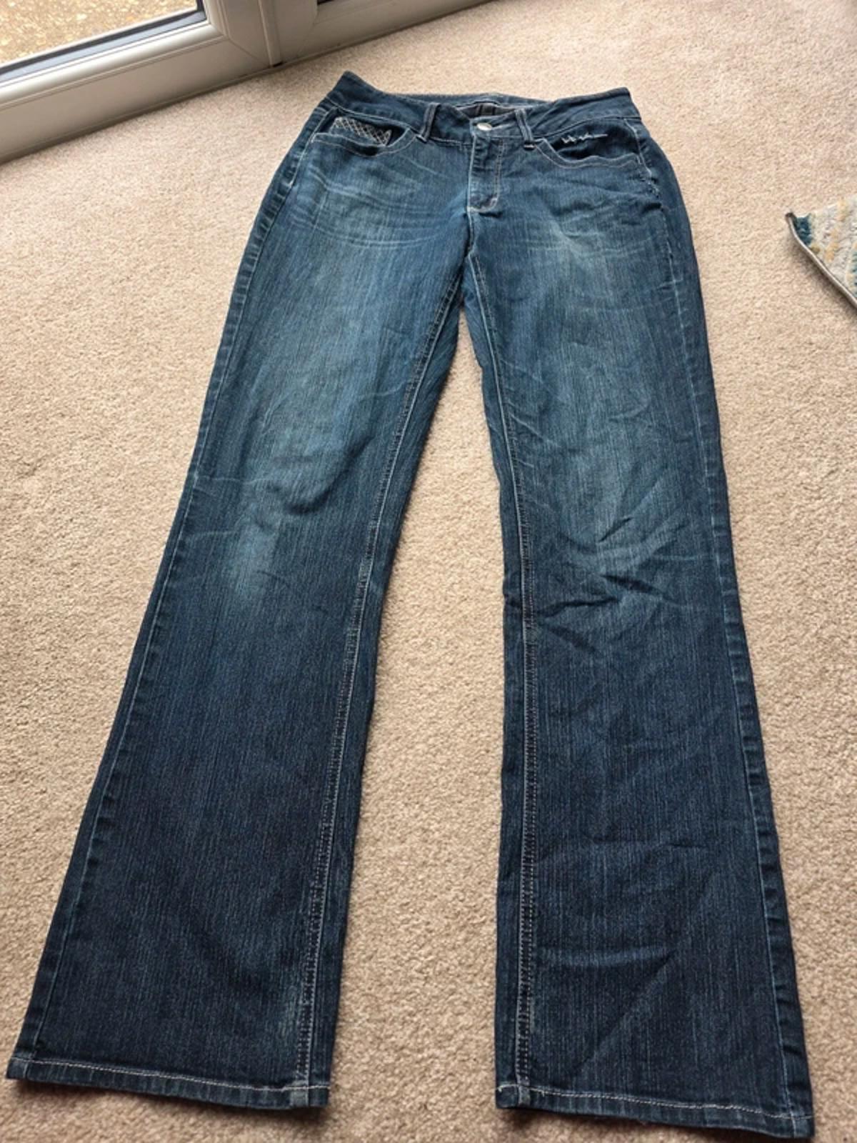 Vintage Y2K Riders by Lee Mid Rise Micro Bootcut Jeans UK Size 12