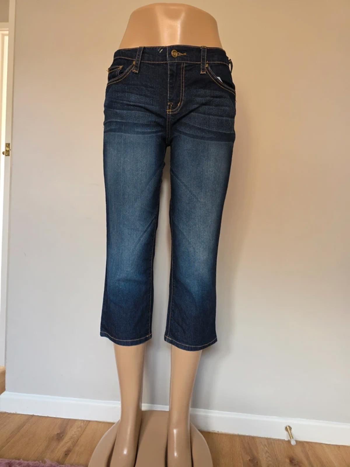 Vintage Y2K Fabulosity Mid Rise Capri Jeans UK Size 10