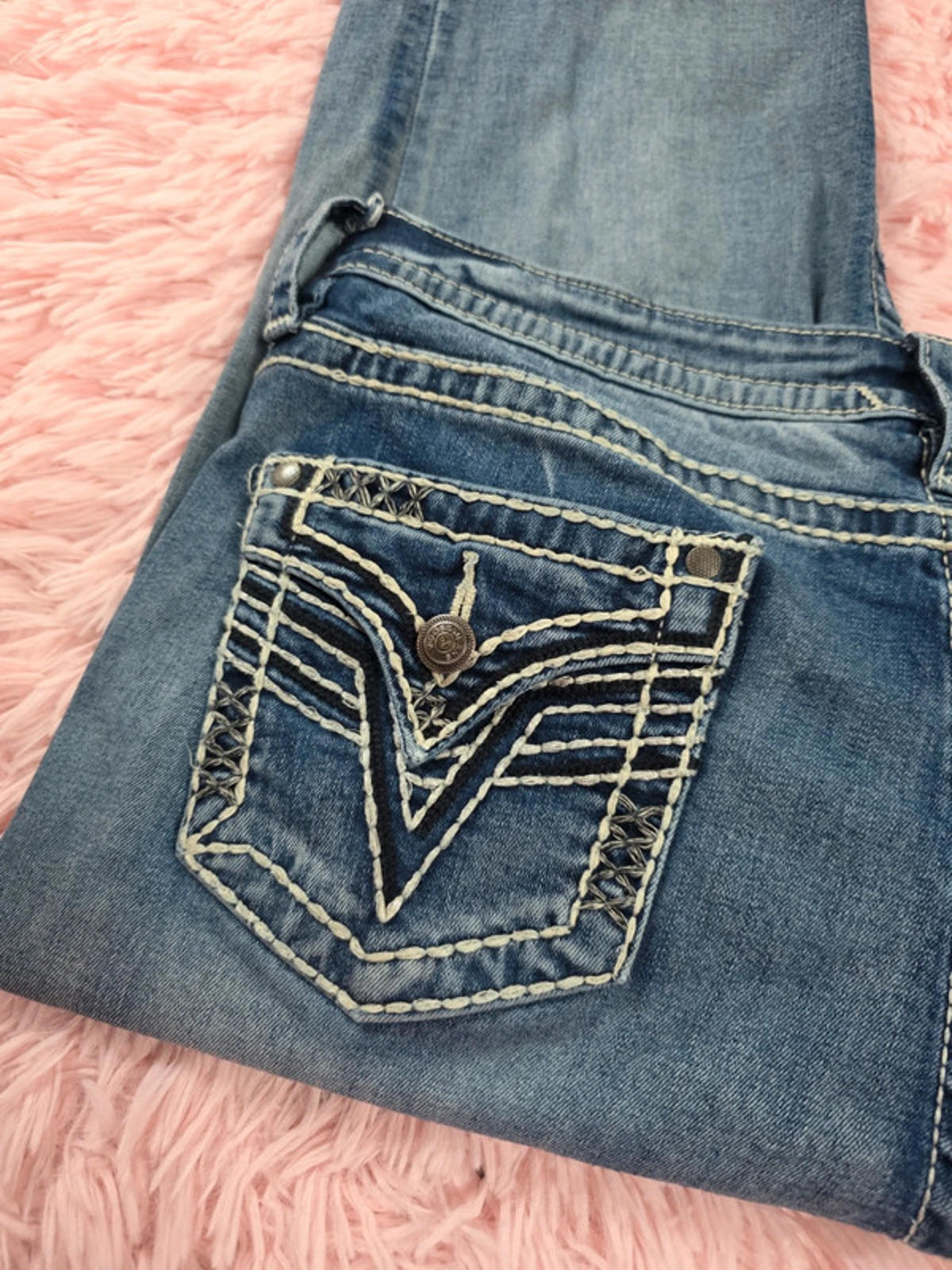 Vintage Y2K Vigoss Mid Rise Slim Boot Jeans UK Size 18 Tall