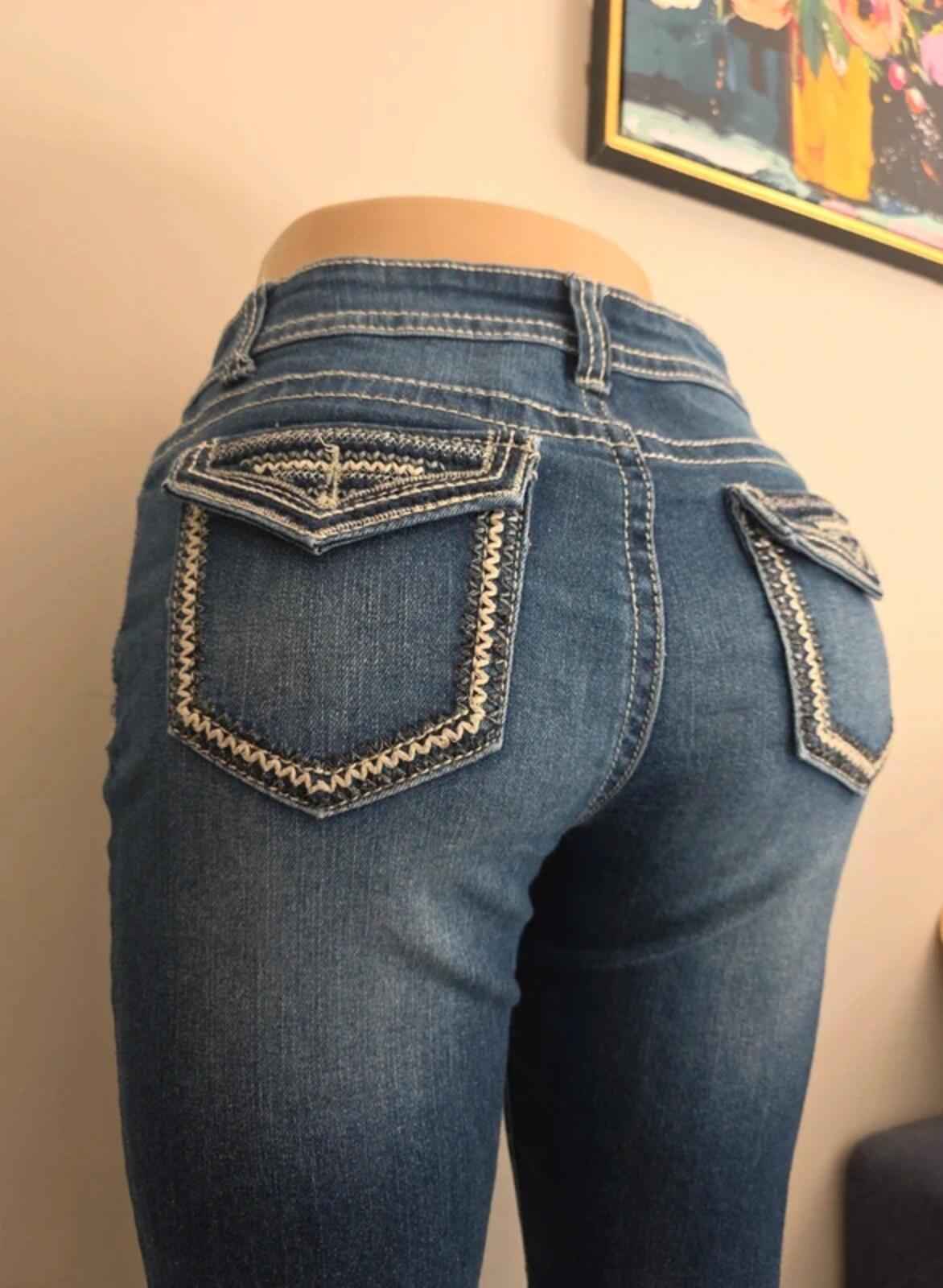 Vanilla Star Mid Rise Skinny Vintage Y2K Jeans UK Size 10 Petite