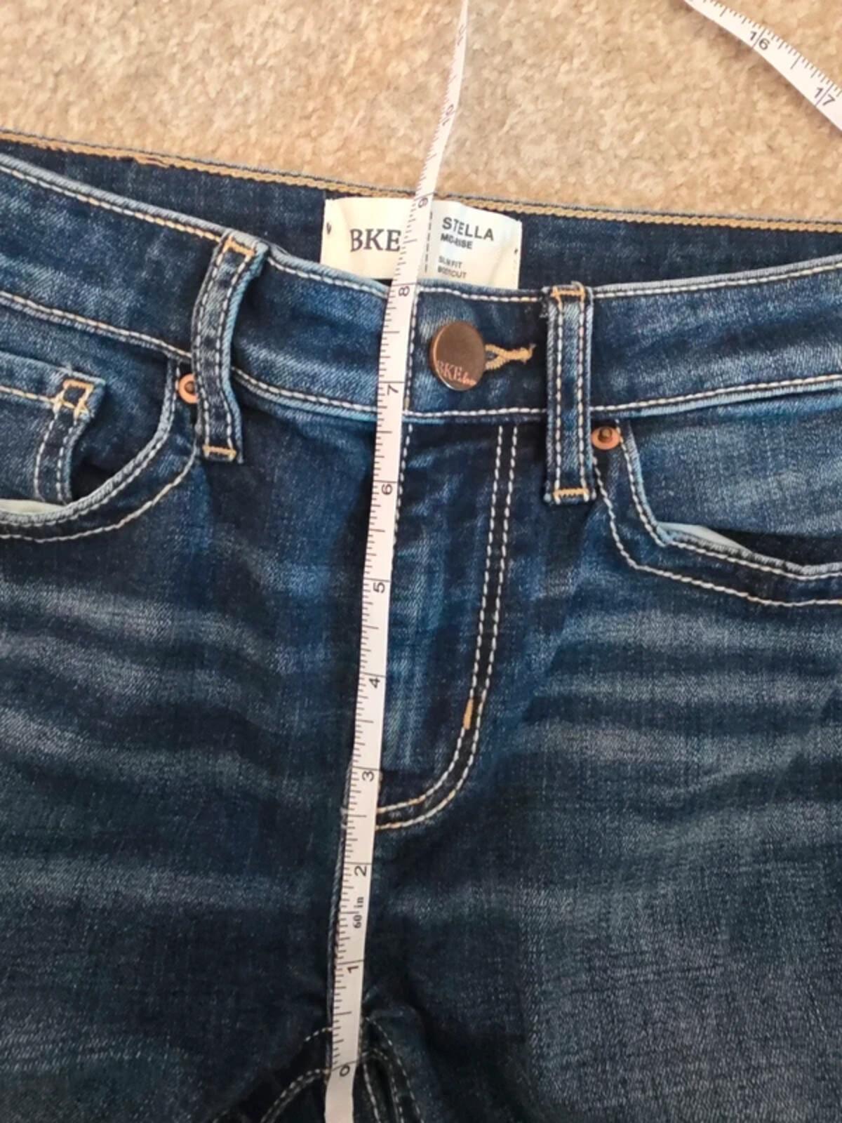BKE Mid Rise Bootcut Vintage Y2K Jeans UK Size 6 Petite
