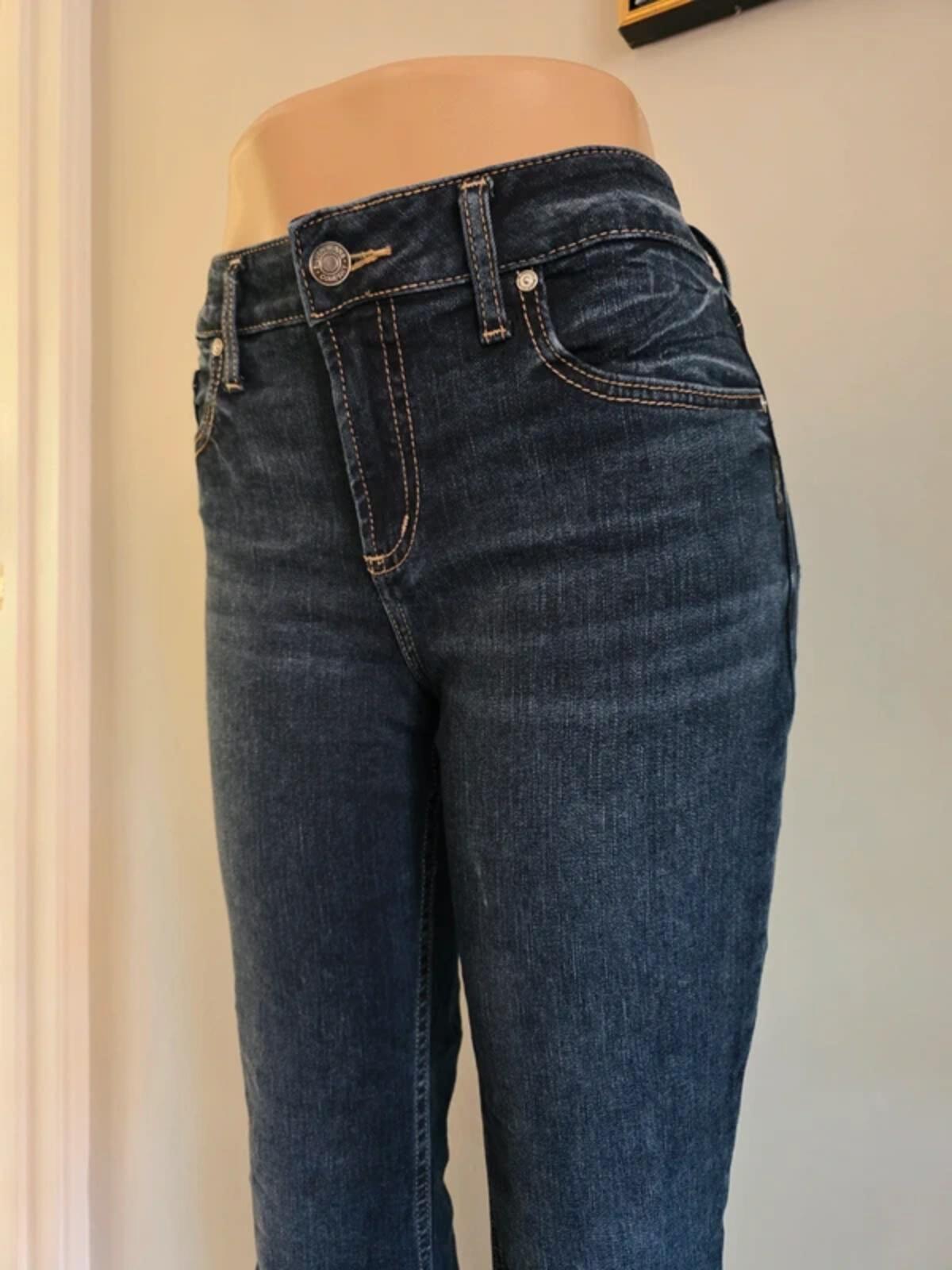 Silver Jeans Mid Rise Bootcut Jeans UK Size 12 Tall