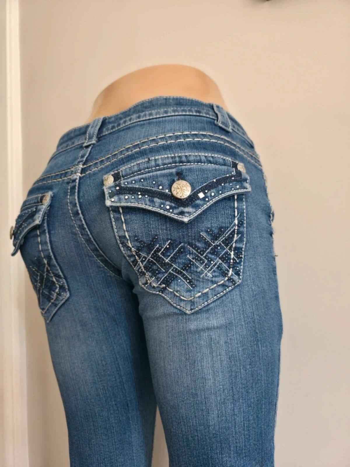 Paisley's Sky Low Rise Bootcut Vintage Y2K Jeans UK Size 10 Petite