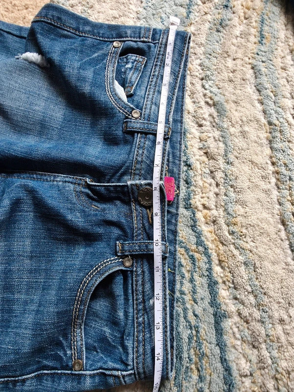 Almost Famous Ultra Low Rise Bootcut Vintage Y2K Jeans UK Size 6