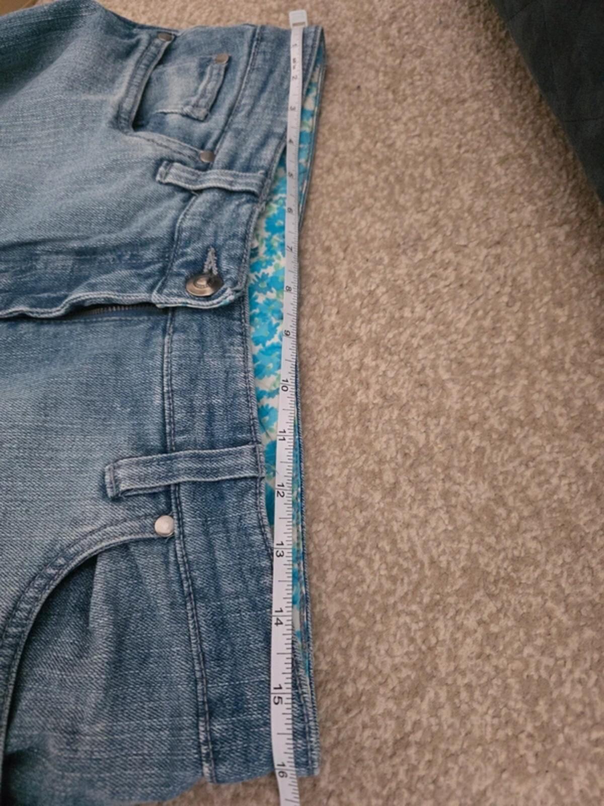 Cecilia Mid Rise Wide Leg Vintage Y2K Jeans UK Size 12