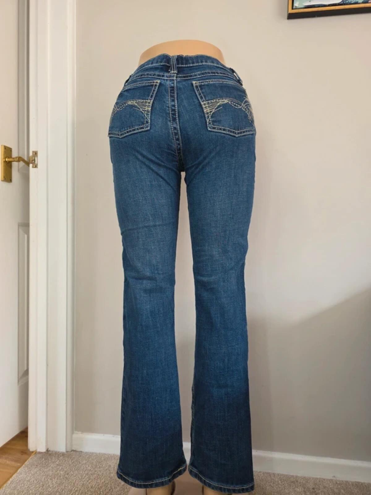 Wrangler Mid Rise Bootcut Vintage Y2K Jeans UK Size 8 Petite