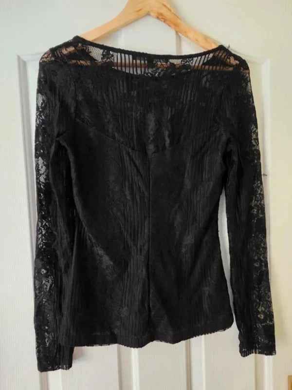 Vintage Y2K Guess Mid Rise Lace Top UK Size 12