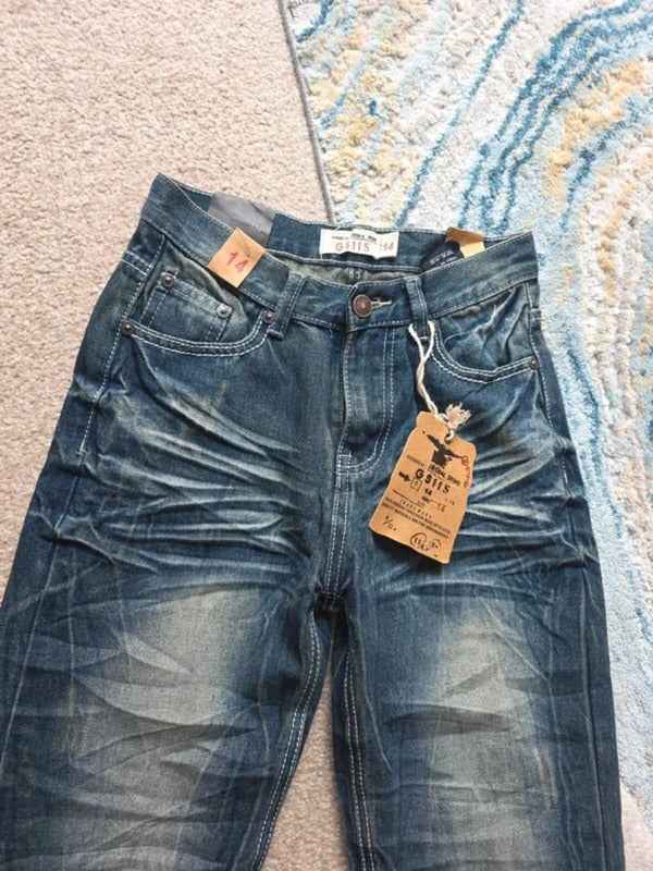 GS115 High Rise Straight Baggy Vintage Y2K Jeans UK Size 4/6 Petite