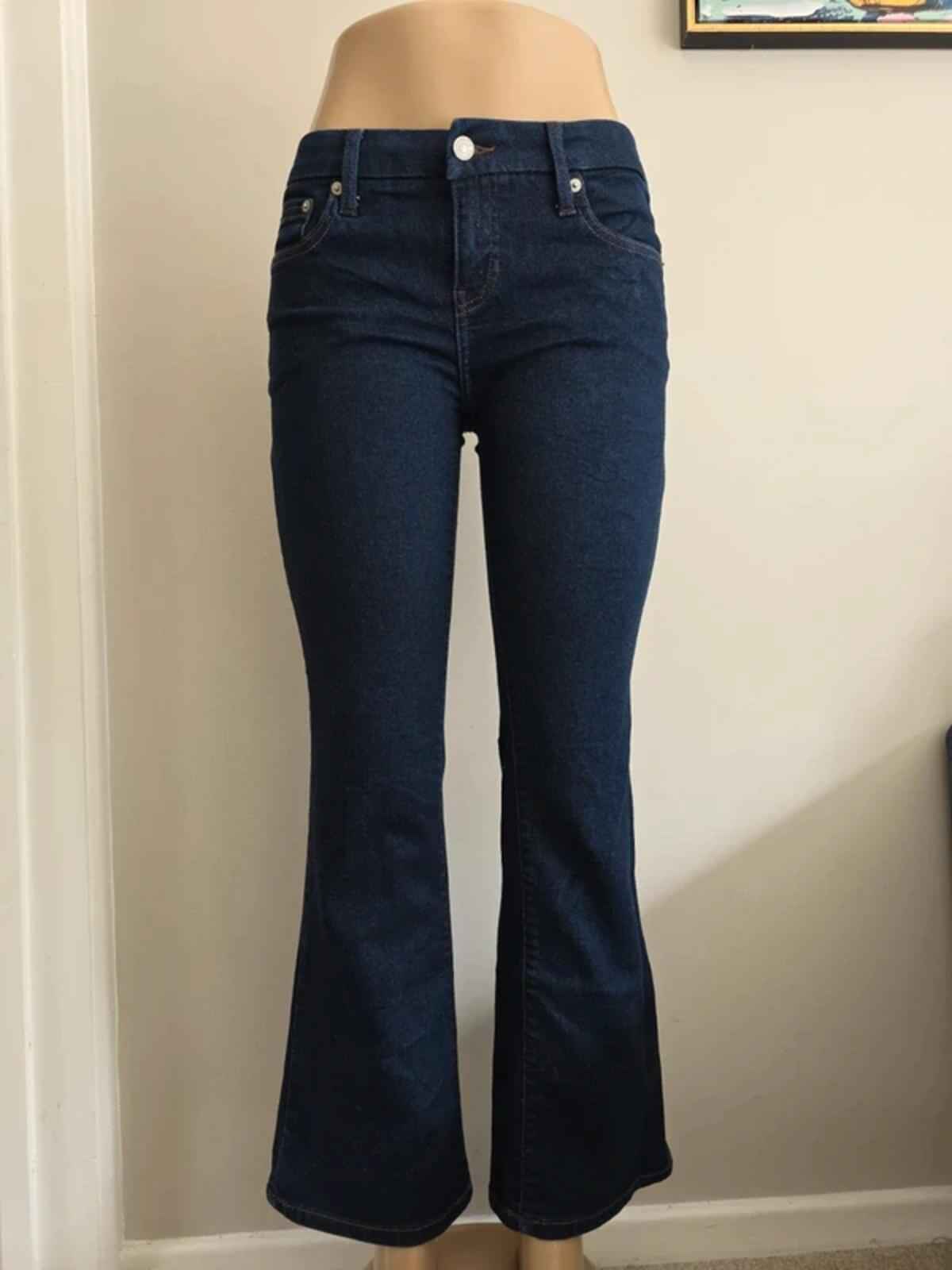 Banana Republic Low Rise Bootcut Vintage Y2K Jeans UK Size 8 Petite