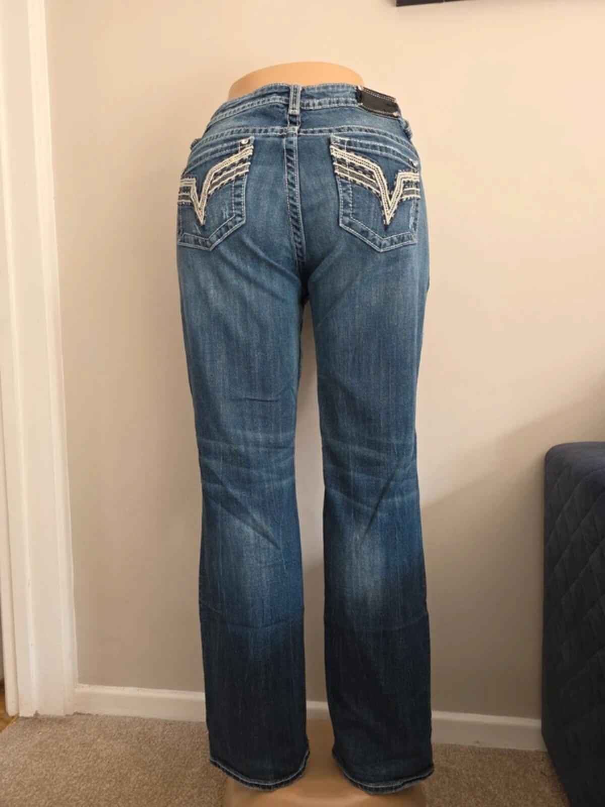 Vigoss Mid Rise Straight Relaxed Vintage Y2K Jeans UK Size 18