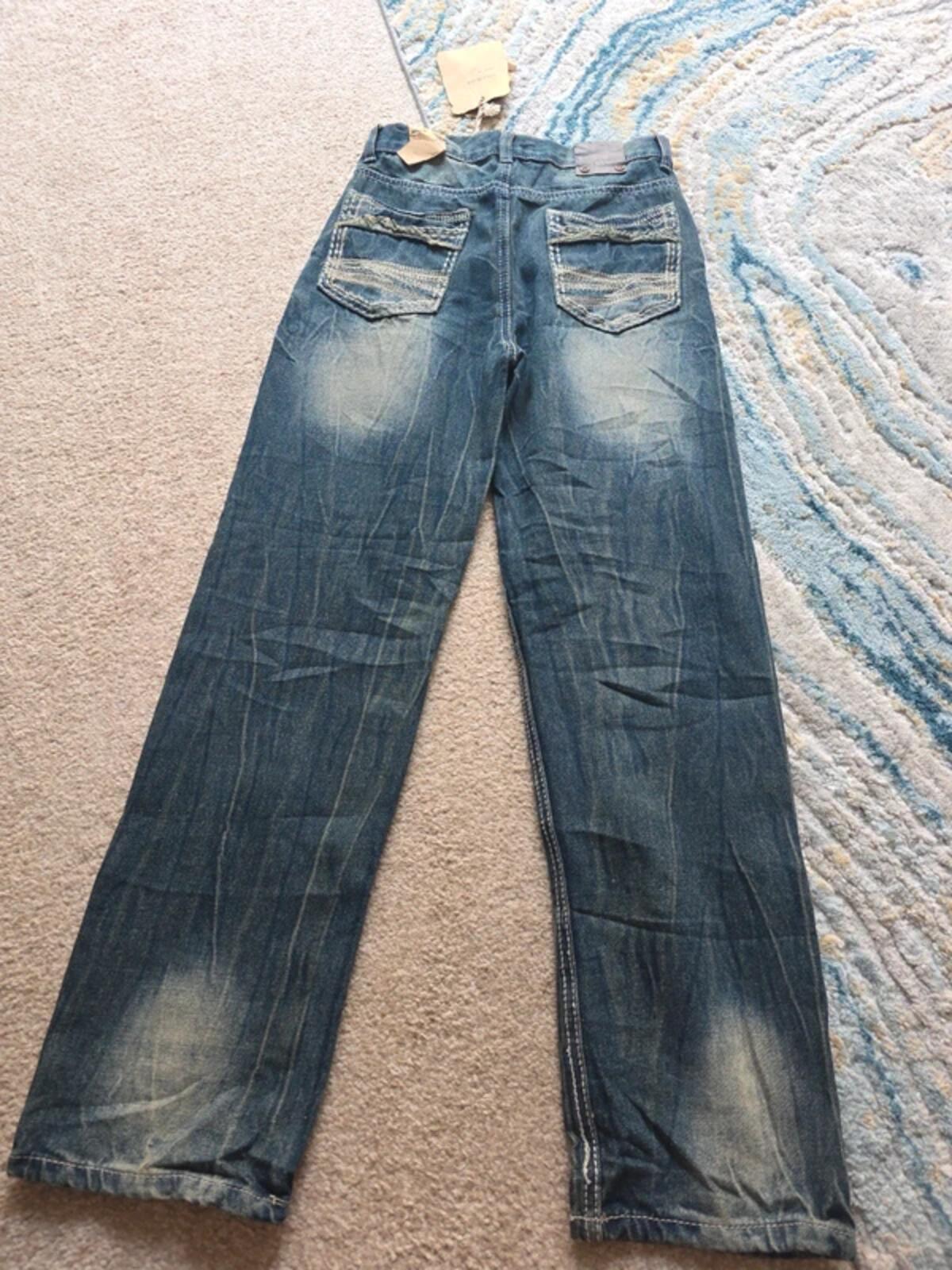 GS115 High Rise Straight Baggy Vintage Y2K Jeans UK Size 4/6 Petite