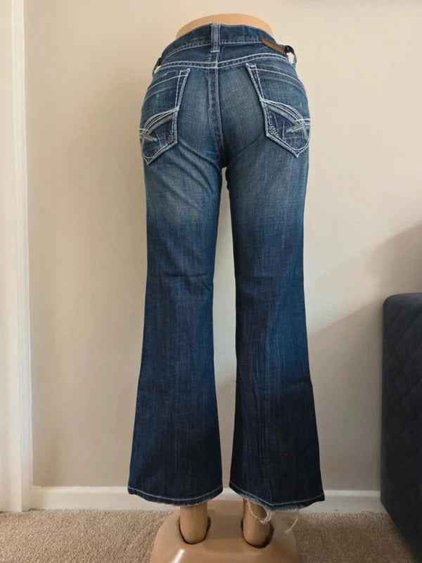 BKE Mid Rise Bootcut Vintage Y2K Jeans UK Size 8/10 Petite