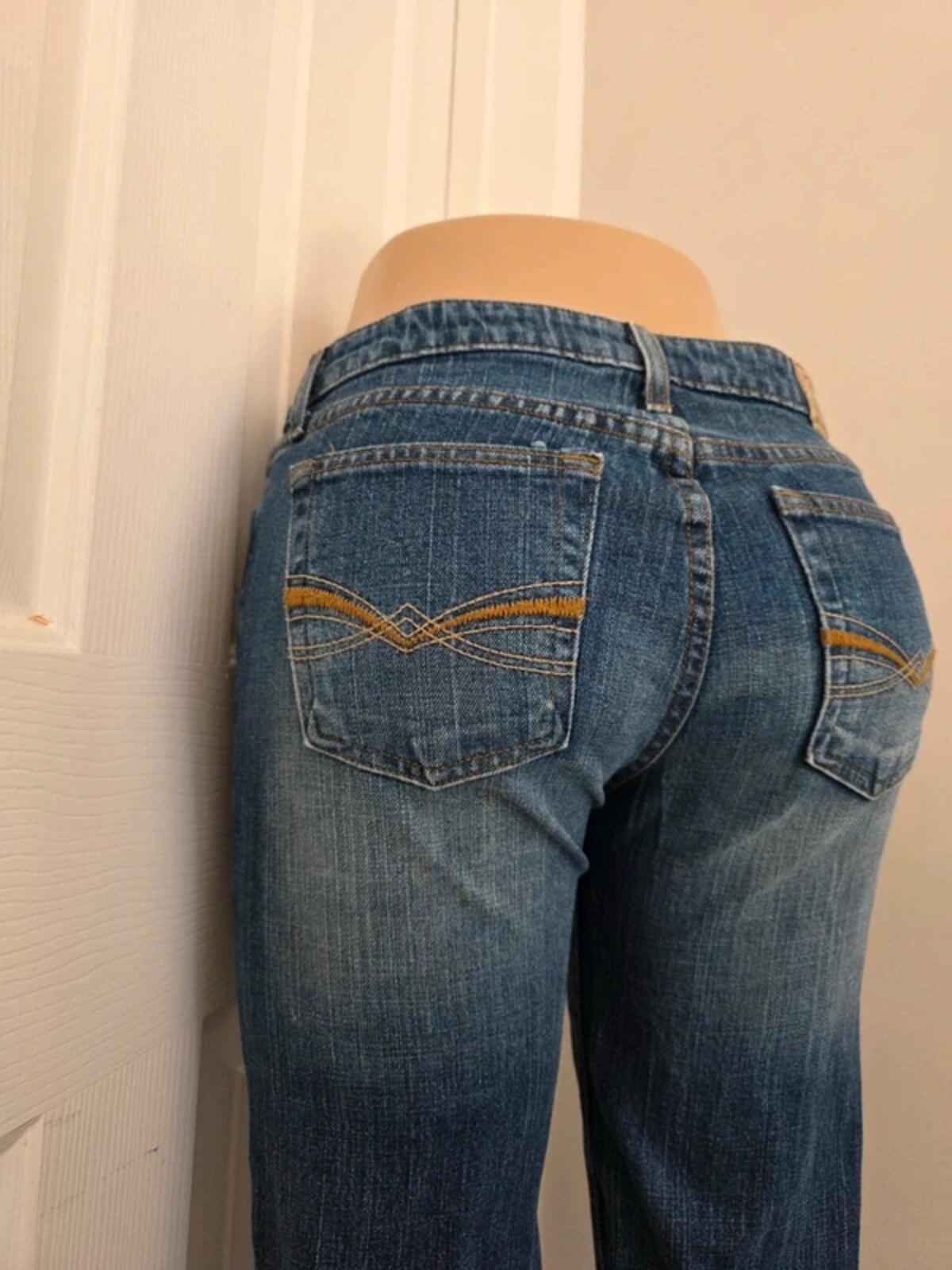 L.E.I. Mid Rise Bootcut Vintage Y2K Jeans UK Size 10 Tall