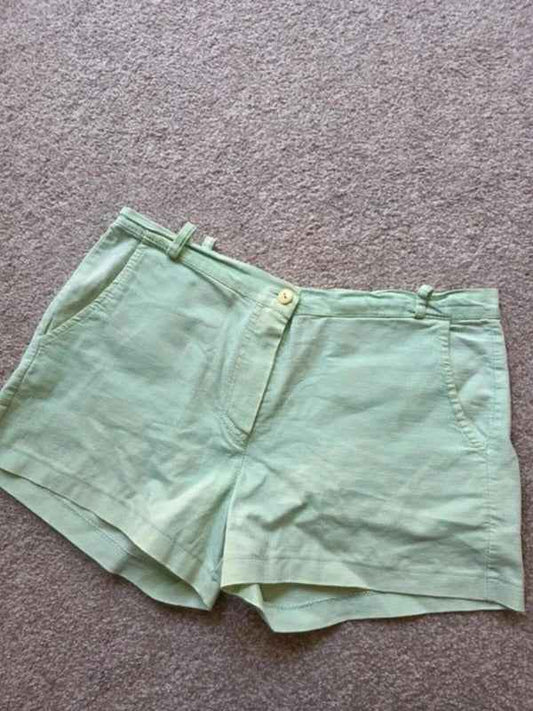 Vintage Y2K Pastel Green High Rise Shorts UK Size 10