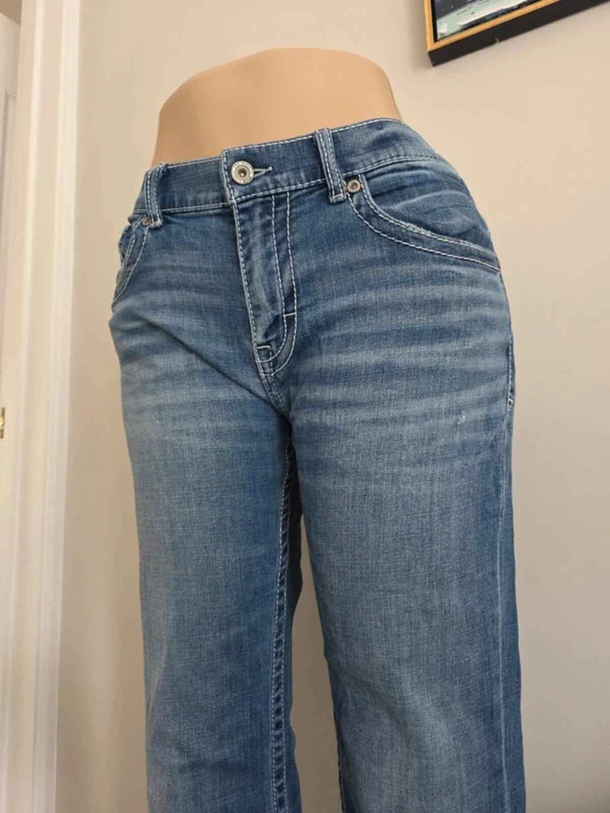 BKE Mid Rise Bootcut Vintage Y2K Jeans UK Size 16 Tall