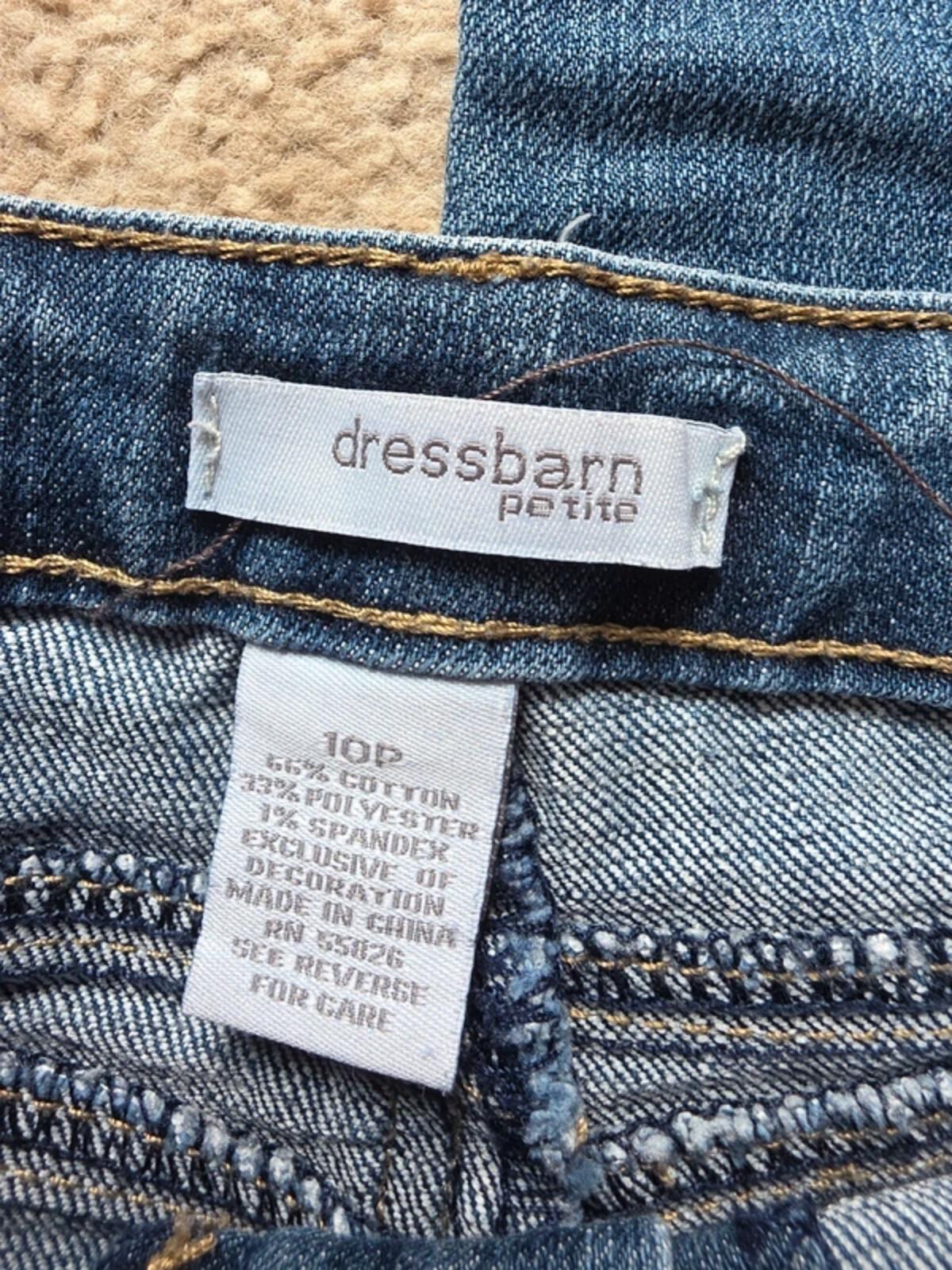 Dressbarn Petite Mid Rise Wide Bootcut Jeans UK Size 12 Petite