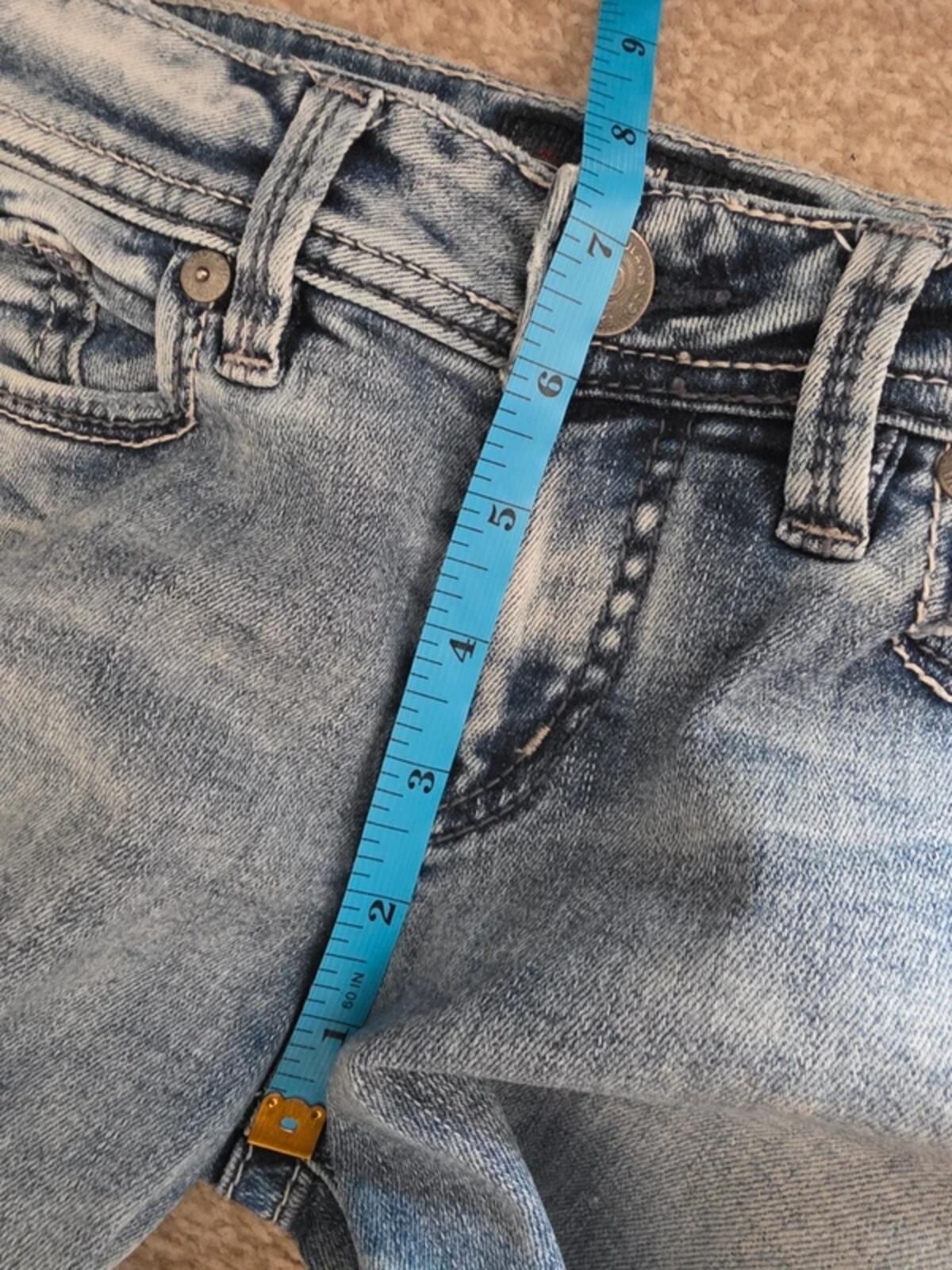 Vintage Y2K Silver Jeans Co Low Rise Skinny Jeans UK Size 6