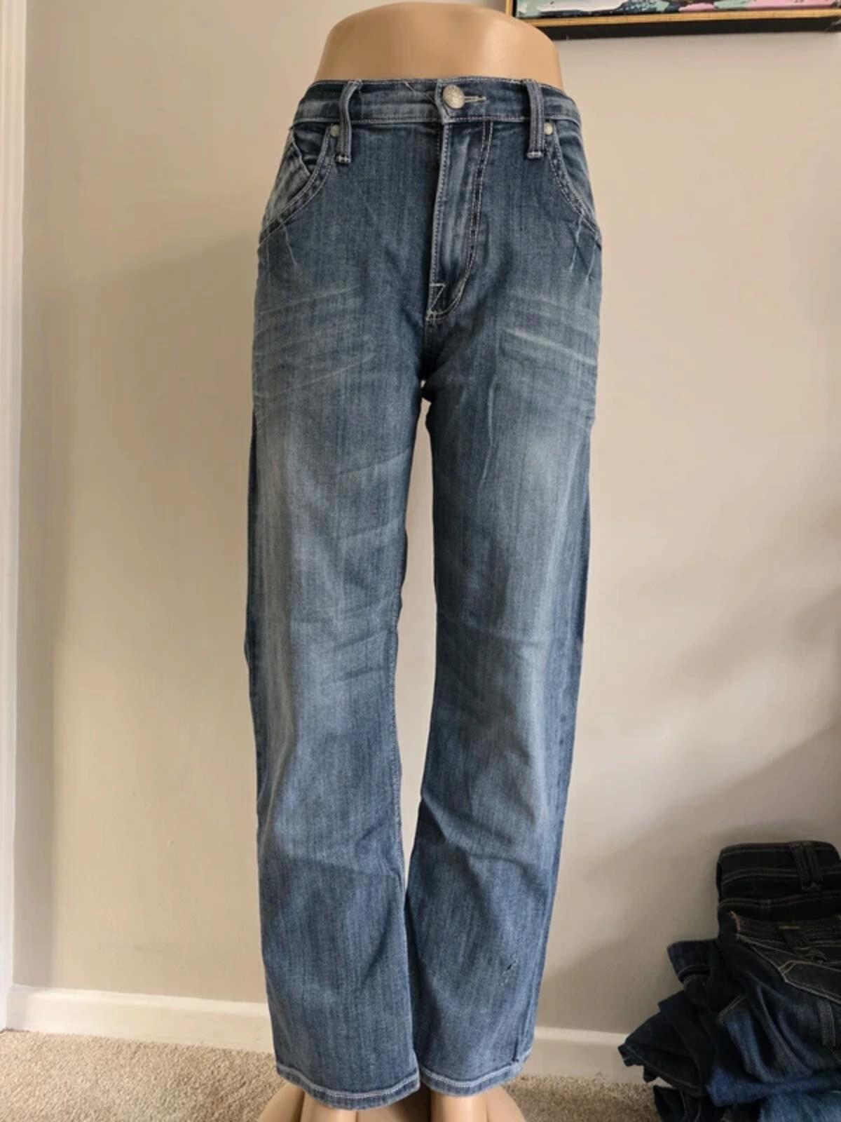 Vintage Y2K Rock & Republic High Rise Relaxed Straight Jeans UK Size 16