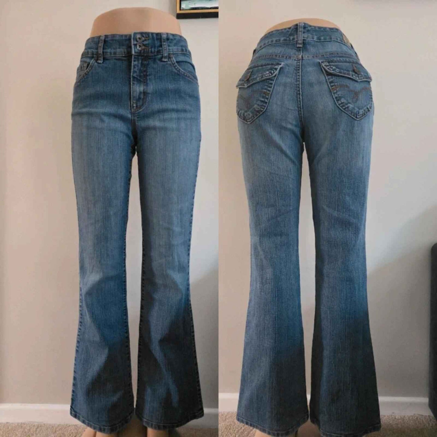 Bandolino Mid Rise Bootcut Vintage Y2K Jeans UK Size 10