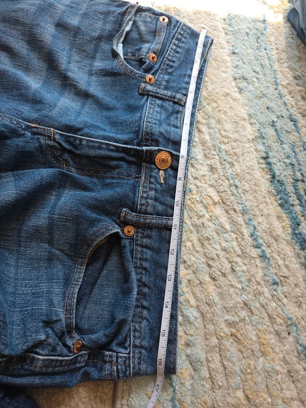 Maurices Mid Rise Flared Vintage Y2K Jeans UK Size 10/12 Petite