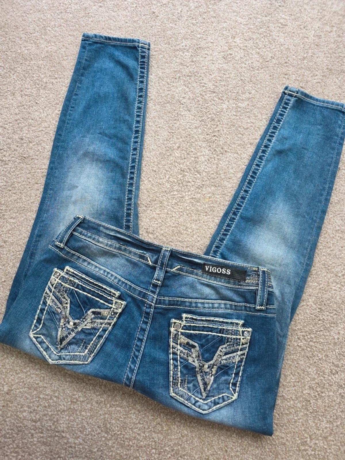 Vintage Y2K Low Rise Vigoss Capri Jeans – UK Size 10