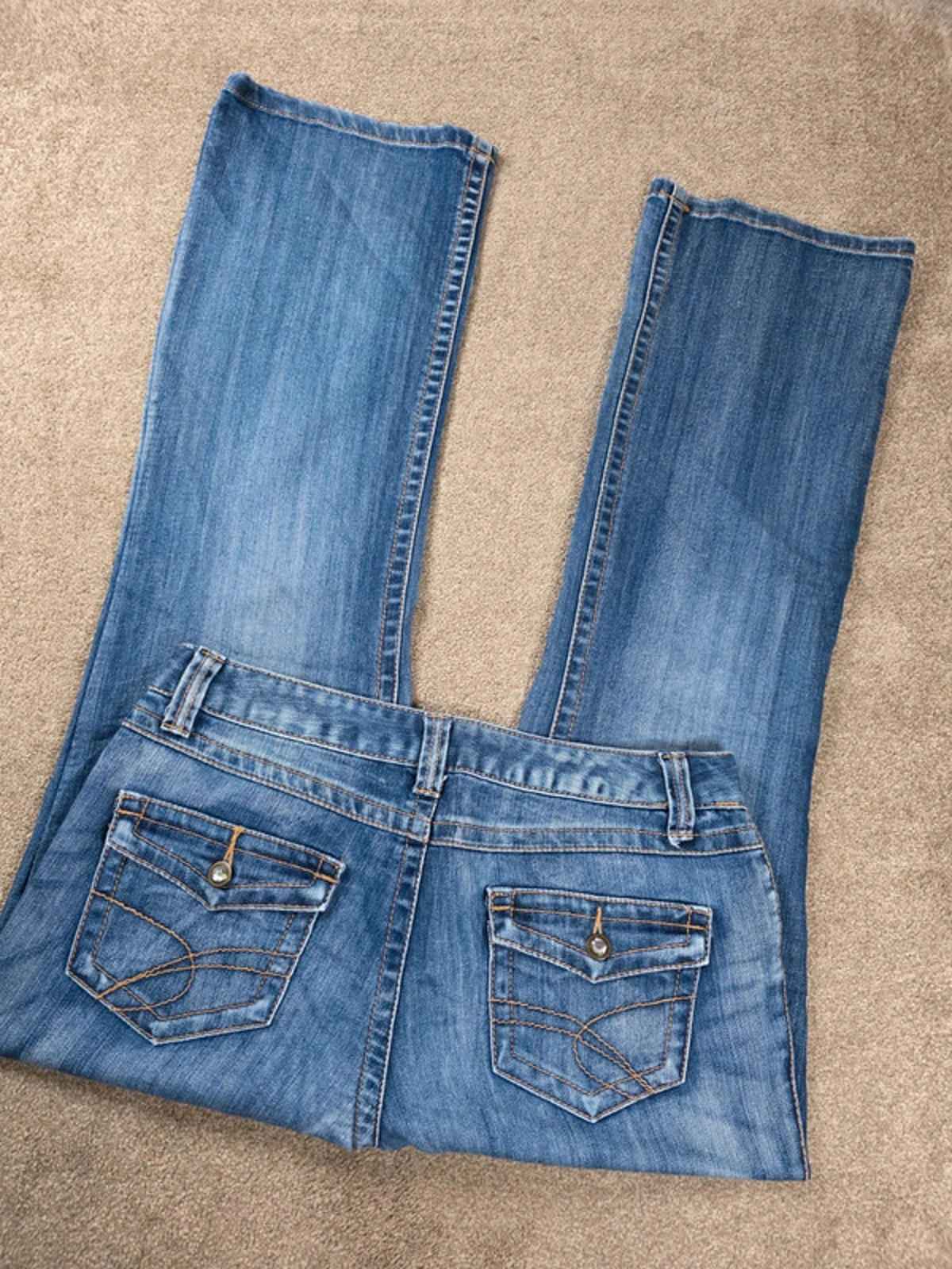 Vintage Y2K INC Denim Curvy Fit Bootcut Jeans UK Size 12