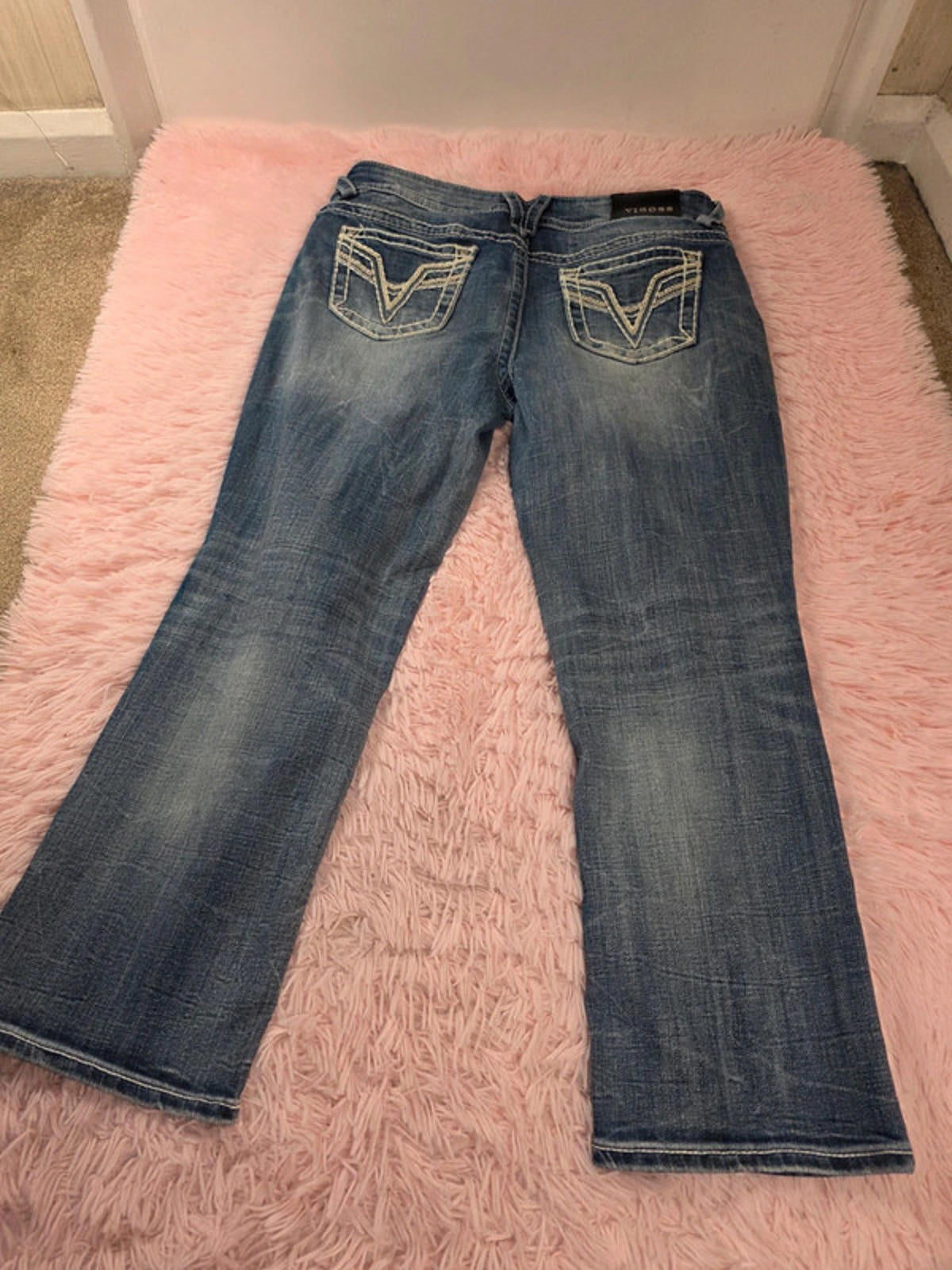Vintage Y2K Vigoss The Chelsea Boyfriend Mid Rise Jeans UK Size 16 Petite