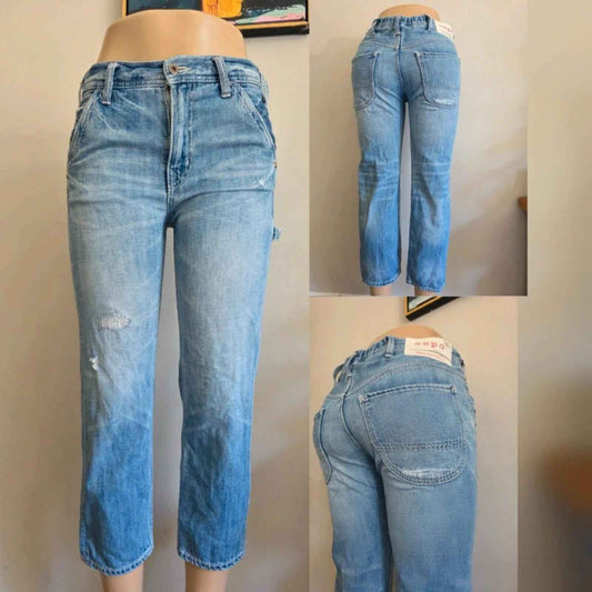 Cepo Mid Rise Capri Jeans UK Size 10/12